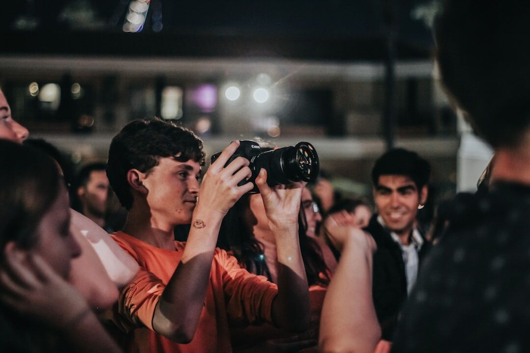 paparazzi capturing moment